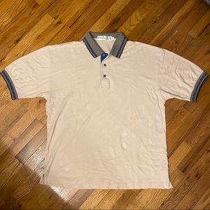 Pro Celebrity Brown Tan Fawn Polo Golf Shirt Size XL